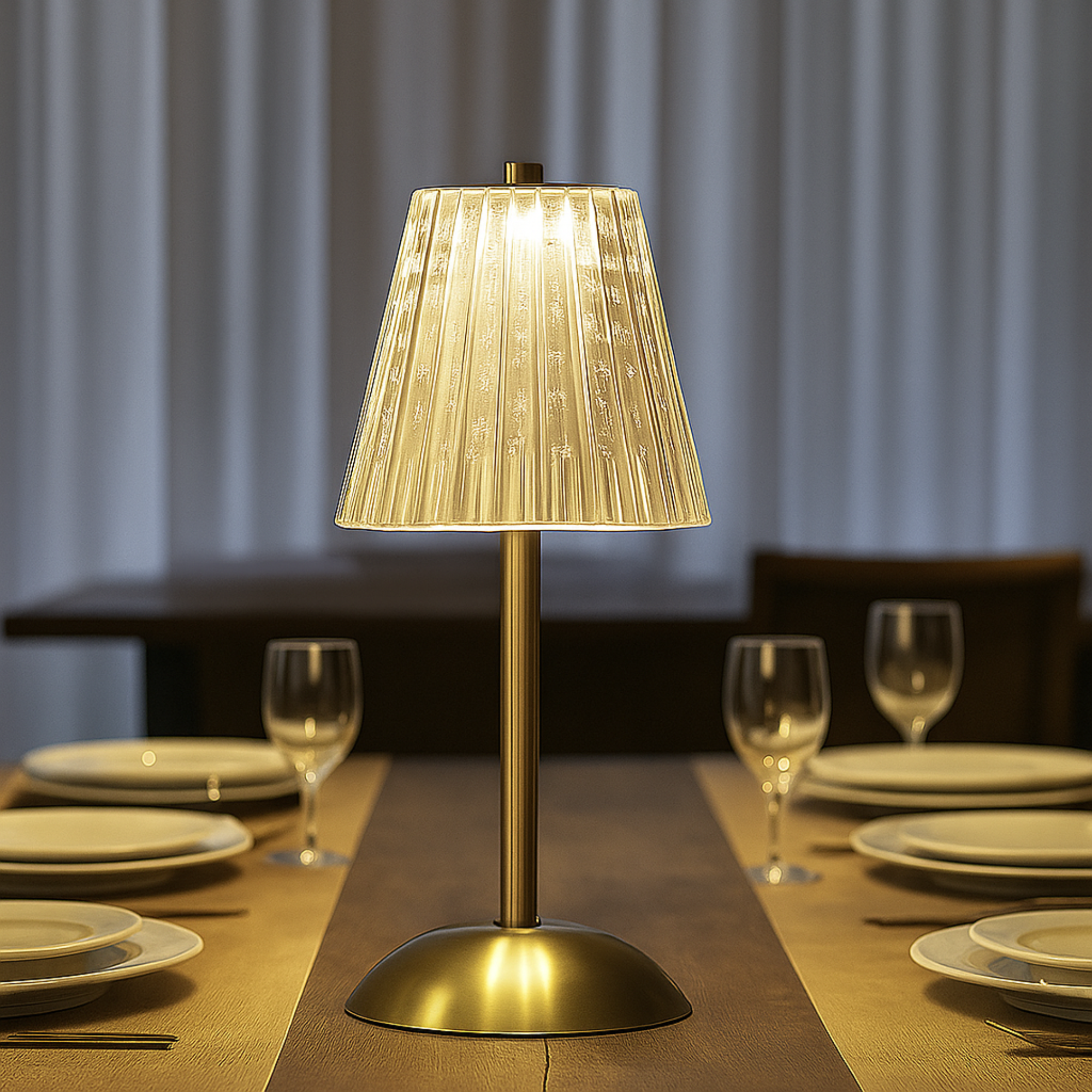 La lampe de Table Cristal - Éclairez vos dîners avec élégance
