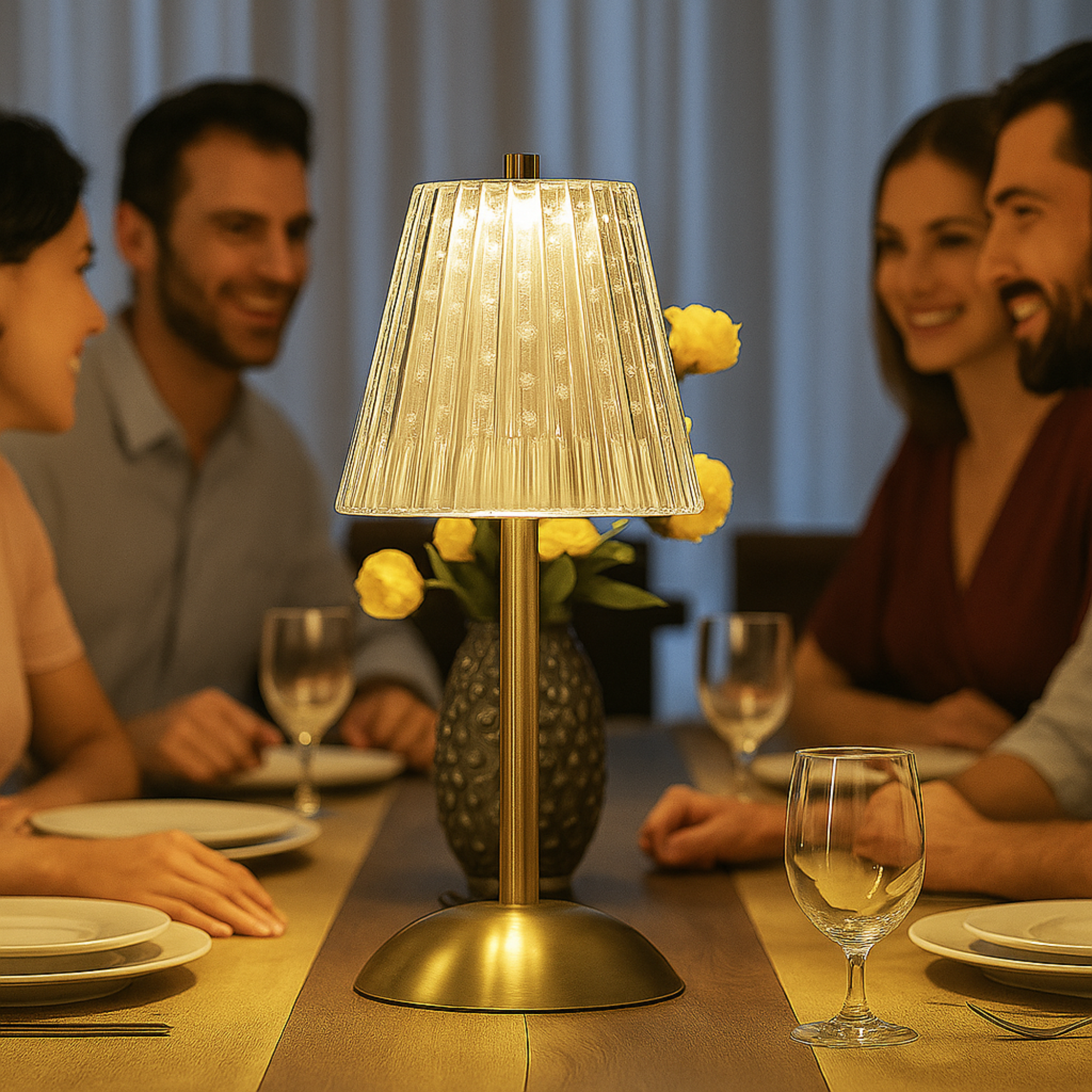 La lampe de Table Cristal - Éclairez vos dîners avec élégance